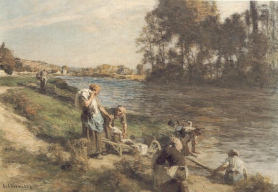 Leon-Augustin L'hermitte Laveuses au bord de la Marne